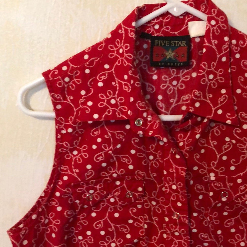 Five Retro, cowgirl, summer snap shirts.